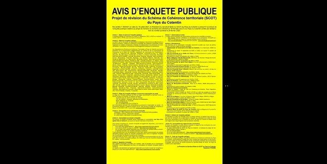 Avis d’enquête publique (slider)